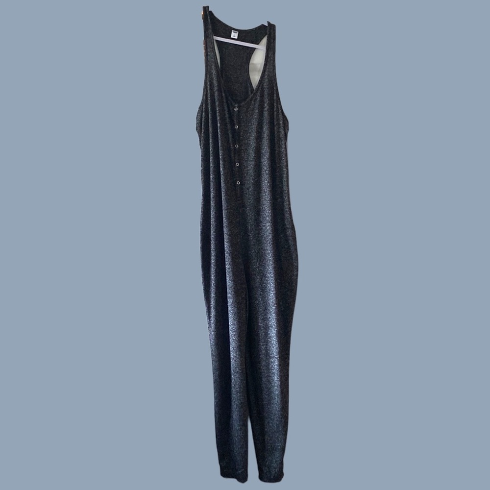 OLD NAVY Charcoal Marled Sleep/Lounge Jumpsuit, Size L.